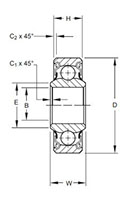 Aerospace - Airframe Control Ball Bearings - KSP-KSP-A-Series Line Drawing.JPG